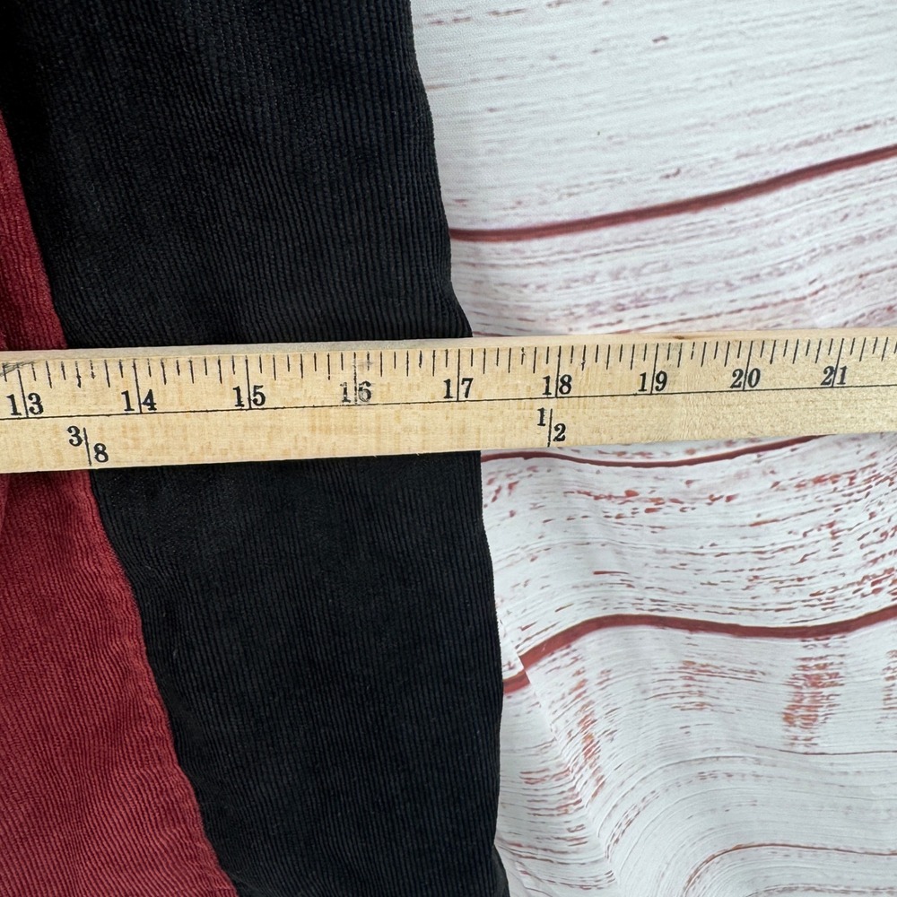 Altard State Colorblock Corduroy Mini Skirt Small Black Burgundy Mustard Cream - Picture 7 of 10